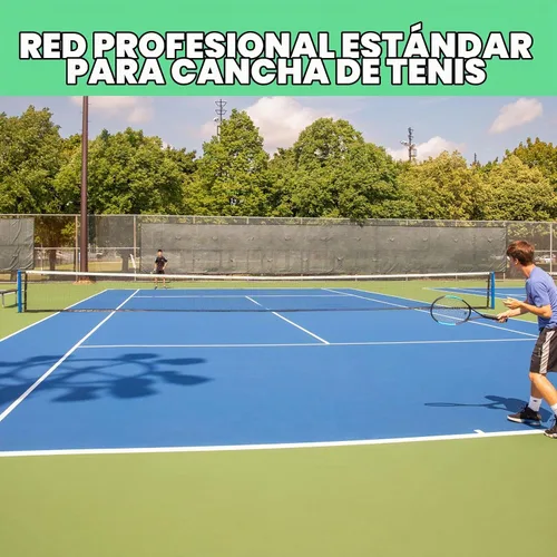 Vista 2 de Red de repuesto profesional para canchas de tenis de 42 pies