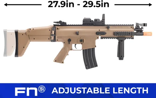 Vista 9 de Evike Airsoft - FN Herstal - Rifle de Airsoft con licencia AEG Scar-L estilo Airsoft y pistola de Airsoft estilo FNS-9 por Cybergun