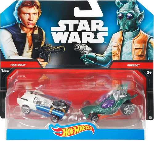 Vista 4 de Hot Wheels Boys Star Wars Carácter Car Han Solo & Greedo (paquete de 2)