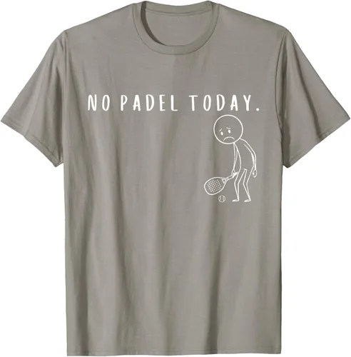 Vista 33 de No Padel Today Funny Padel Stickman Padel Playera Jugador de Tenis