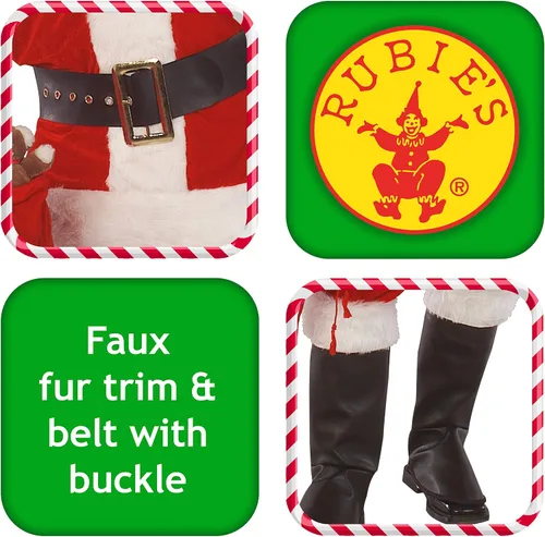 Vista 3 de Rubie s Costume Co terciopelo Papá Noel Suit Disfraz