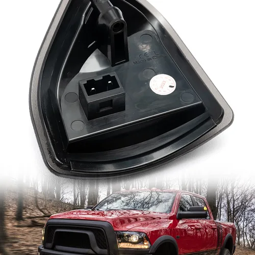 Vista 6 de Espejo lateral LED luces intermitentes para Dodge Ram 2010-2018 1500 2500 3500 Pickup ámbar Led espejo de remolque intermitente lámpara izquierda