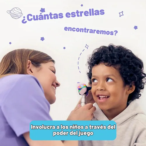 Vista 2 de Playhouse MD Rocketship - Juego de cubierta para otoscopio para exámenes