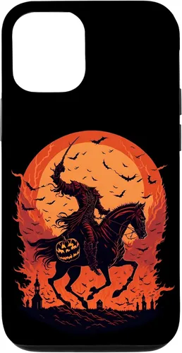 Vista 28 de Halloween Scary Pumpkin Headless Horseman Case for iPhone 17
