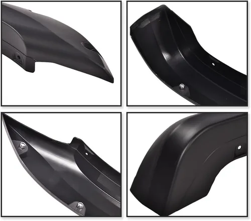 Vista 4 de G-PLUS Guardafangos 4 piezas, compatible con Nissan Titan 2004-2015 sin caja de bloqueo lateral, remaches de bolsillo, protector de cubierta