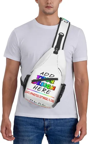 Vista 8 de Mochila personalizada bandolera personalizada Crossbody Sling Bags Ocio Deportes al aire libre Bolsa personalizada para hombres Mochila