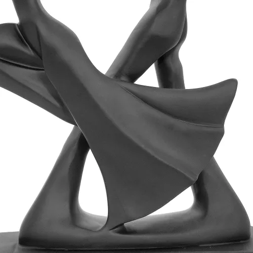 Vista 6 de DreamsEden Escultura romántica de baile para parejas, estatua de aniversario, boda, adorno abstracto, decoración para el hogar y la oficina