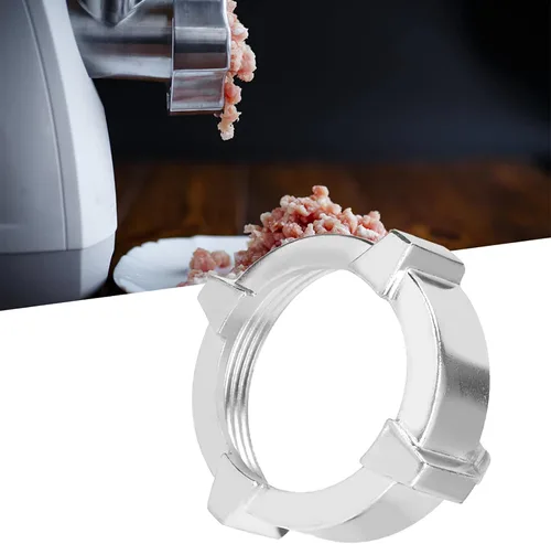 Vista 8 de Tuerca de repuesto para picadora de carne, amoladora de acero inoxidable, picadora de carne, picadora de nueces, accesorios de cocina