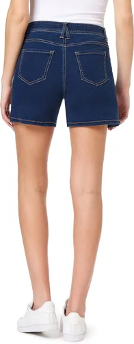 Vista 2 de Angels Forever Young Pantalones cortos de mezclilla 360 Sculpt de 5 y 7 pulgadas de entrepierna a medio muslo para mujer, tallas 6-16 5" Manhattan