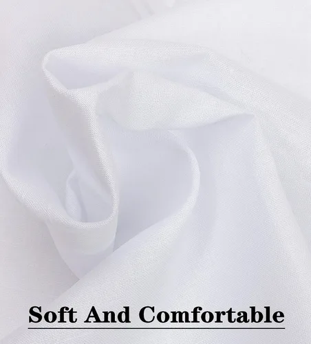 Vista 2 de Scotamalone Pañuelos para hombre 100% algodón suave blanco Hankie Hankerchieves