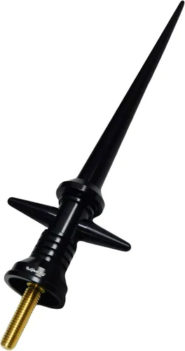 Vista 5 de Antena láser de hoja de sable láser negro grande de 5.4 pulgadas en aluminio mecanizado CNC para Ford F150 F-150 F250 F350 F450 F550 F650 1997-2021