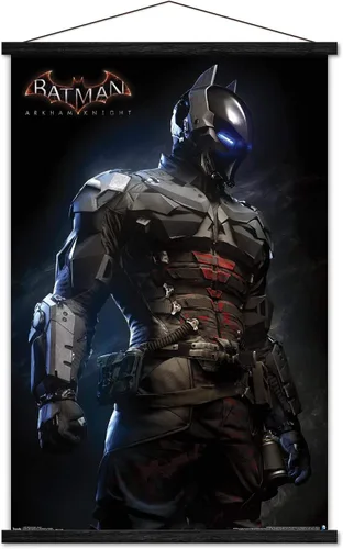 Vista 7 de Trends International DC Comics VIdeo Game - Arkham Knight - Armor Wall Poster, 14.725" x 22.375", Barnwood Framed Version