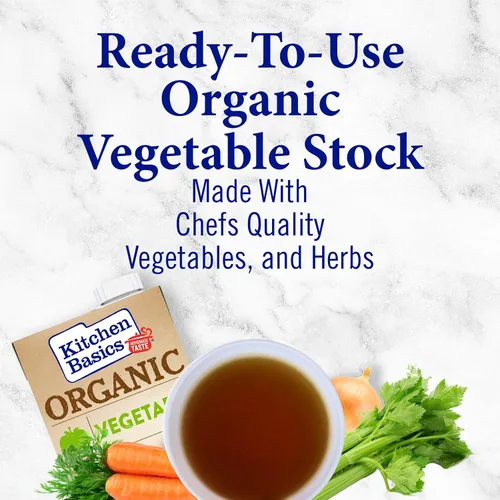 Vista 2 de Kitchen Basics® Caldo de Vegetales Orgánico, 32 oz. Cartón