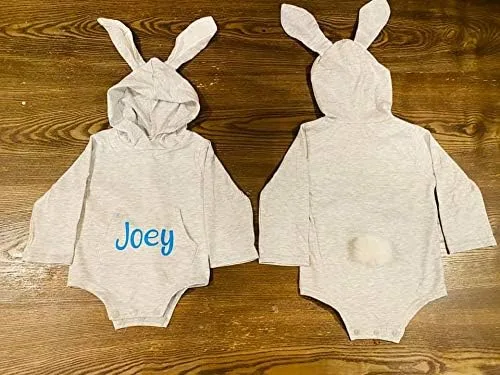 Vista 3 de Personalized Easter Bunny Bodysuit