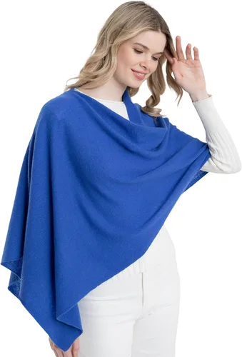 Vista 10 de CLAUDIA NICHOLE by Alashan Poncho estilo vestido, 100% cachemira Ejército/1032