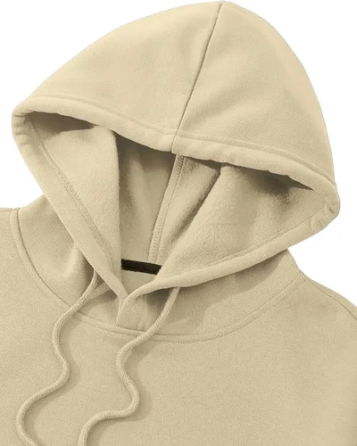 Vista 4 de Floerns Sudadera con capucha de manga larga para hombre, ligera, con cordón, estampado de letras