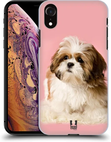 Vista 21 de Head Case Designs Estuche rígido para perros y perros en blanco y negro compatible con Apple iPhone XR calzones para perro blanco y negro.