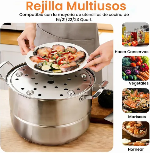 Vista 4 de 85707 - Estante para latas de presión de 11 pulgadas para presto de 16 a 23