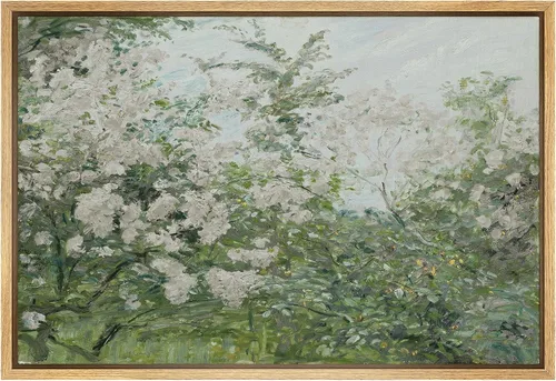 Vista 27 de SIGNFORD Lienzo enmarcado para pared, pinos sepia, bosques, bosques, naturaleza, ilustraciones de área silvestre, arte digital, arte moderno