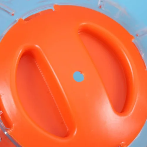 Vista 9 de POPETPOP Pelota de ejercicio para correr de hámster, mini pelota para mascotas pequeñas (naranja)