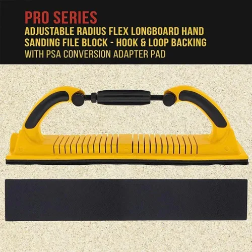 Vista 6 de Radius Flex Longboard - Bloque de lijado a mano con bloque de lijado manual, bloques de lijado para carrocería automática, lijadora de cuerpo