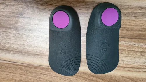 Vista 3 de Plantillas ortopédicas de 3/4 de longitud para fascitis plantar, plantillas ortopédicas de soporte de arco alto, para hombres y mujeres, 1 par, pies