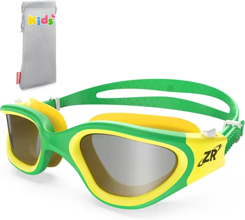 Vista 32 de ZIONOR Gafas de natación para niños, G1 MINI con protección UV, polarizadas, antivaho, para edades de 6 a 14 años Glare-Reducing Polarized Lenses