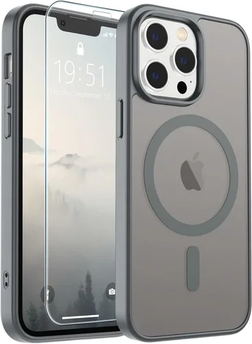 Vista 267 de SUPFINE Funda magnética para iPhone SE 2022 (3ª)/2020 (2ª), iPhone 8 (compatible con MagSafe) (protección contra caídas de grado militar), funda