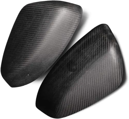 Vista 6 de Cubierta de espejo retrovisor lateral para 2009-2020 Nissan 370Z Z34 fibra de carbono negra