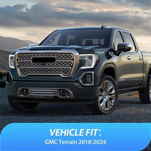 Vista 5 de Nilight Visera de ventana compatible con GMC Terrain 2018 2019 2020 2021 2022 2023 2024 Viseras de ventana de ventilación, protectores de lluvia