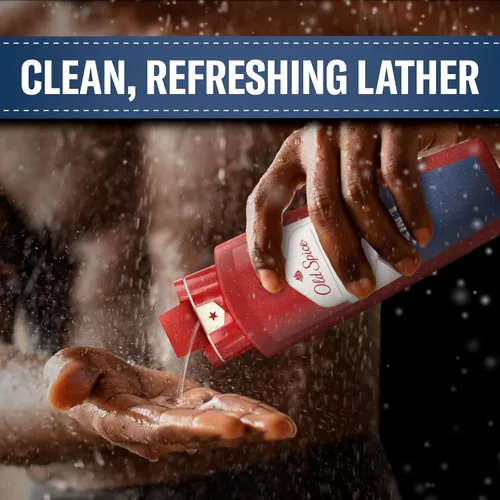 Vista 6 de Old Spice Refrescante acondicionador 2 en 1 para cabello y cuerpo para hombres, alta resistencia, 3X defensa, ducha fresca 24/7 con aroma duradero
