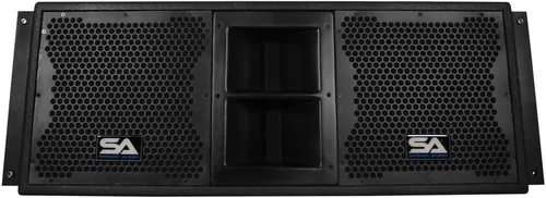 Vista 4 de Seismic Audio - SALA-210-Pair - Par de altavoces pasivos de 2x10 Line Array con controladores de compresión duales - Banda PA/DJ Live Sound