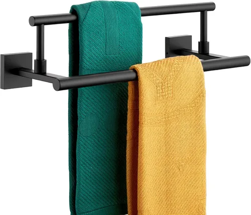 Vista 28 de Toallero de mano KOKOSIRI de 16 pulgadas, toallero de baño para estante de gabinete de baño, barras de toallas, acero inoxidable cepillado dorado