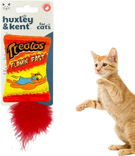 Vista 19 de Huxley & Kent Juguete de Peluche para Gatos - Juguete Interactivo de Hierba Gatera para Gatos y Gatitos - Suave con Crujido y Hierba Gatera