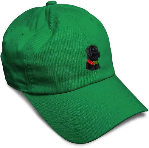 Vista 11 de Gorra de béisbol suave negra con cabeza de laboratorio bordada para perros, sarga de laboratorio negra, de algodón, con mosca de dragón, sombreros