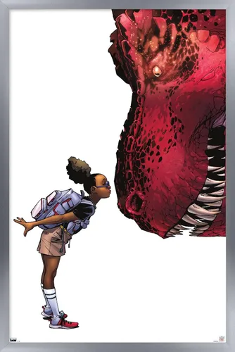 Vista 9 de Trends International Marvel Moon Girl & Devil Dinosaur - Póster de pared de beso, 22.4 pulgadas de largo x 14.7 pulgadas, versión enmarcada
