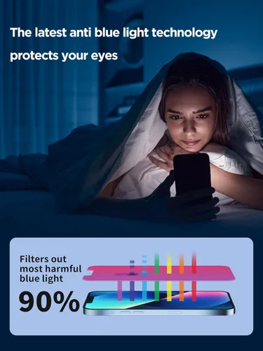 Vista 5 de PDDKISS Protector de pantalla de privacidad compatible con iPhone 12/iPhone 12 Pro, vidrio templado de 6.1 pulgadas, gradiente rosa, antiespía, anti