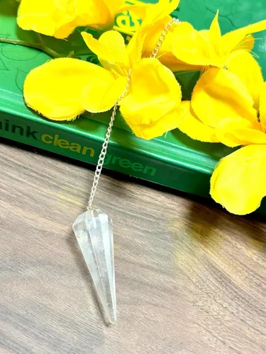 Vista 8 de Péndulo de cristal Jet Crystal Cono de cuarzo, sanación, meditación curativa, unisex, ágata, equilibrio de chakras, cono, espiritual, péndulo