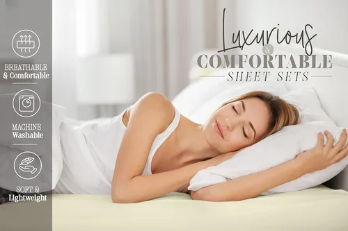 Vista 7 de Elegant Comfort Juego de sábanas de 4 piezas estampadas navideñas, 1500 hilos, material transpirable y súper suave, resistente a las arrugas