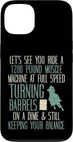 Vista 7 de 1200 Pound Muscle Turning Barrels Racing Rodeo Horse Gift Case for iPhone 17