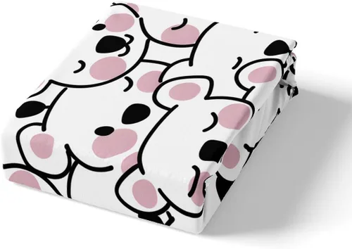 Vista 4 de Feelyou Juego de ropa de cama de koala para niños y niñas, funda de edredón con estampado de koala de dibujos animados, funda de edredón