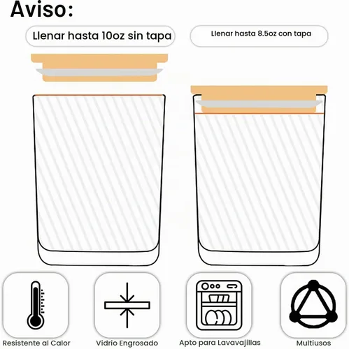 Vista 6 de Creahaus Paquete de 16 tarros de vela gruesos de 10 onzas con tapas de bambú para hacer velas, recipientes de vidrio vacío transparente a granel