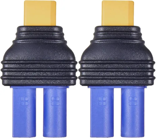 Vista 7 de EC3 conector macho a EC5 hembra conector adaptador para RC Lipo batería EC3 a EC5 adaptador (2 unidades)