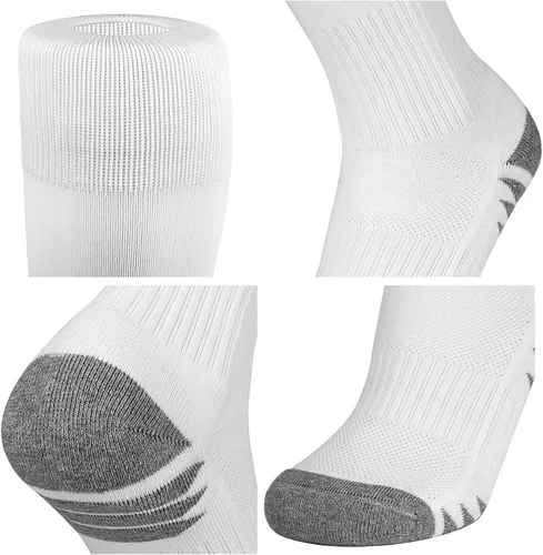 Vista 4 de Soccer Socks Football Socks Adult Youth Kids Knee High Cushioned Athletic Tube Socks for Men Women