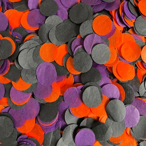 Vista 18 de Globos rellenos de confeti negro de 1 pulgada o decoración de fiesta de mesa, 5000 piezas