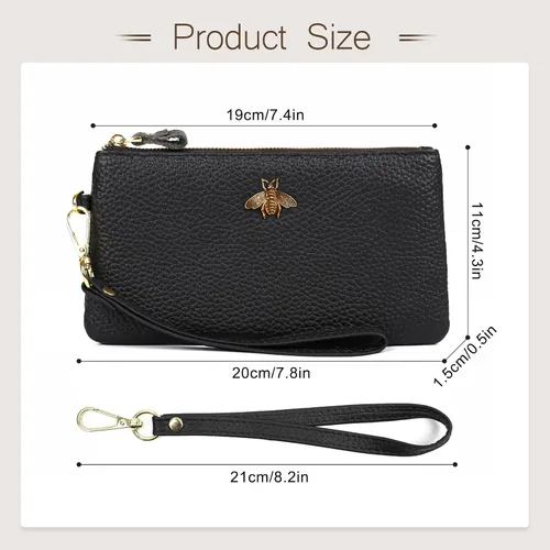 Vista 4 de imeetu Bolso de mano para mujer con correa para muñeca