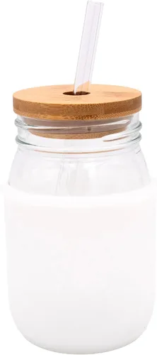 Vista 3 de Mason Jar Lifestyle - Pinta de boca regular, fundas de silicona de 16 onzas para proteger la bola, Kerr y tarros de conservas