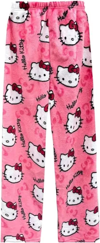 Vista 6 de TONYOPT Anime Pajamas for Women Girls Cute Cartoon Cat Print Flannel Christmas Halloween Kawaii Casual Sleep Pajama Pants