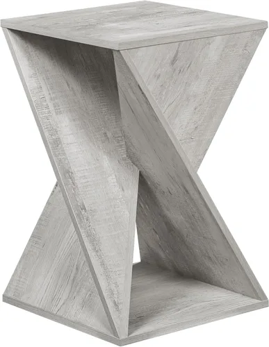 Vista 4 de Moderna mesa auxiliar trenzada única en su tipo, mesa auxiliar de granja, granja, sala de estar, mesa decorativa de dormitorio, diseño