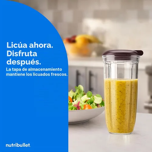Vista 9 de nutribullet® Turbo Tumbler Edition, licuadora personal, marrón, NB30400CB Marrón (Cocoa Brown)